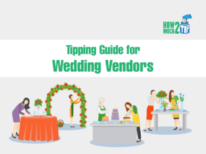 average tip for wedding vendors
